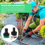 TEHAUX Automatic Drip Irrigation Kit DIY Micro Drip Irrigation System 15m Tubing Outdoor Garden Watering System for Lawn Greenhouse Plant Watering - Image 6