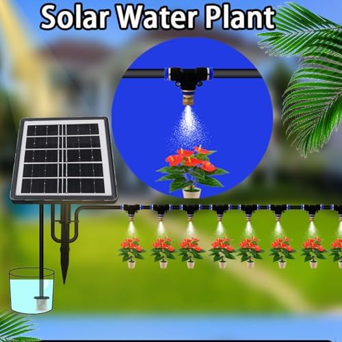 VBESTLIFE Solar Powered Spray Irrigation System Kit with Timer for Garden - Image 4