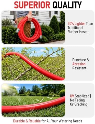 SPECILITE 75FT Hot/Cold Garden Water Hose with Detachable Connector - Image 7
