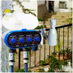NURII Ball Valve Electronic Two Outlet Four Dials Water Timer, with Rain Sensor Garden Irrigation System for Garden (Size : with Humidity Sensor) - Image 2