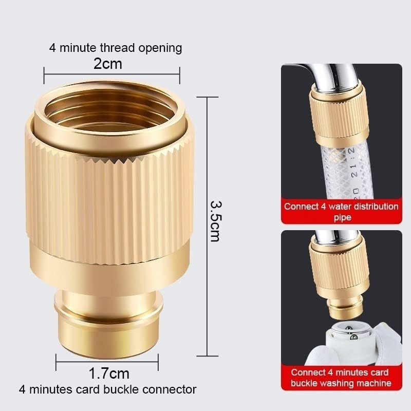 Sprinklers 5pcs/10pcs Spray Nozzle Water Gun Brass High Pressure Direct Spray Sprinkler Quick Connector 1/2'' Garden Hose Adjustable Pressure Washer(Purple) - Image 2