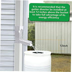 Rainwater Diverter for Garden Foldable Rain Barrel Diverter Easy to Install Downspout Tool for Efficient Rainwater Harvesting Compact Design for Space Saving Storage - Image 3
