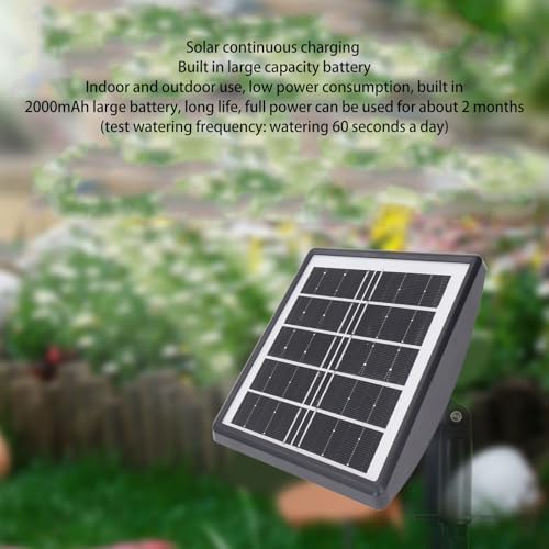 Solar Spray Irrigation System Kit, Solar Powered Timer Mode, IP67 Water Proof Automatic Self Watering System with 10m / 5m Hose Length for Greenhouse, Garden, Lawn - Image 5
