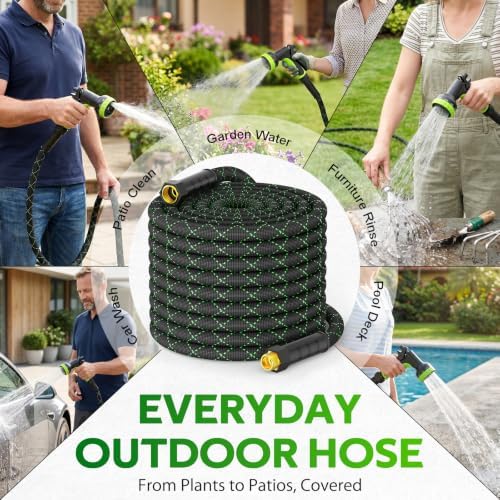 Garden Hose 75 FT, Non-Expandable Kink Free Water Hose,Lightweight - Image 7