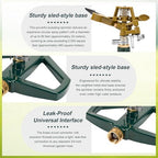 Sprinkler for Yard, Oscillating Lawn Sprinklers Adjustable Covera Model - Image 5