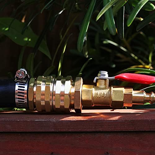 SIGURANTA Garden Hose Connector Adapter,3/4" GHT Double female Connectors, Brass Repair Fittings with Dual Swivel for female to female Adapter (10 Pack) - Image 5