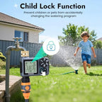 Sprinkler Timer with Brass Inlet, Water Timer for Garden Hose with Auto/Manual/Rain Delay Mode, Easy Setup Hose Timers for Lawn, Garden, Vacation Watering,1 Outlet - Image 5