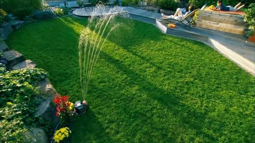 Gardena AquaContour 8133-20 Large Area Sprinkler Gray/Orange - Image 4