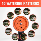 YAMATIC 75FT Garden Hose 5/8in I.D. with 10 Function Water Hose Nozzle - Image 5