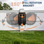 Retractable Garden Hose Reel, 1/2 x 50 ft, 10-Function Spray Nozzle - Wide Coverage with Any-Length Lock, Smooth Slow Rewind, Freeze-Resistant Build, 9 Spray Patterns, and 180° Swivel Mount - Image 5