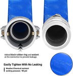 1 inch x 50ft PVC Lay Flat Discharge Hose With Aluminum Camlock C & E - Image 3