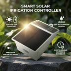 Diydeg Solar Automatic Drip Irrigation System, Water Proof Plant Watering Kit with Dual Charging Options Customizable Schedule, Solar Irrigation Controller for Garden Balcony Patio - Image 2