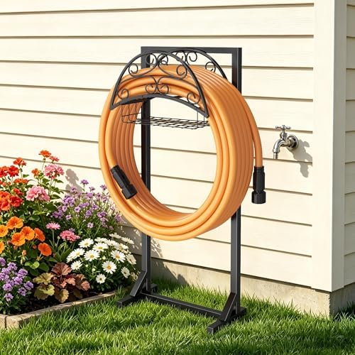 Garden Hose Holder, Rustproof Water Hose Reel for Outside - Image 2