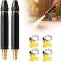 Upgrade Heavy Duty High Pressure Hose Nozzle, Adjustable Booster Home High Pressure Car Wash Water Gun with Booster Nozzle, Pressure Washer Hose Attachment for Plant Watering Lawn Car (X2) by ZSJO