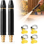 Upgrade Heavy Duty High Pressure Hose Nozzle, Adjustable Booster Home High Pressure Car Wash Water Gun with Booster Nozzle, Pressure Washer Hose Attachment for Plant Watering Lawn Car (X2) by ZSJO