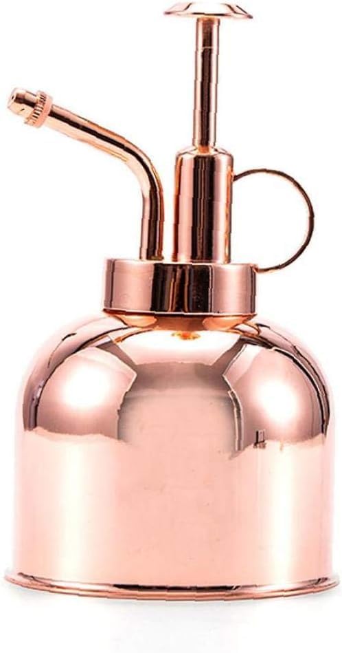 300ml Copper Plant Mister, Stainless Steel Watering Spray Bottle, Ergonomic Design, Perfect for Indoor & Outdoor Plants (Color:Pink) by RCJCQSR