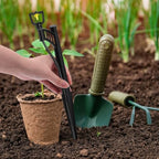 60Pcs 12.8 Inch Irrigation Drip Support Stakes, 1/4 Inch Tubing Hose Holder with 180 Degree Sprayer Emitters Drip Lines Tubing Hose for Micro Sprinkler Gardens Irrigation Supplies - Image 3