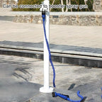 60CM Stainless Steel Outdoor Column Faucet - Square Freestanding Vertical Hose Holder for Patios, Backyards, Garden, Durable, Rust-Resistant, Easy Installation - Image 5