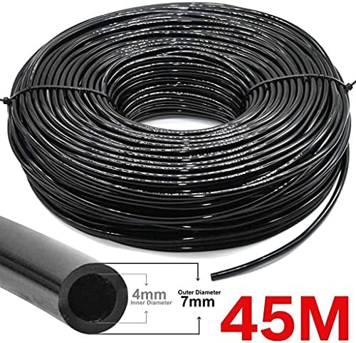 4/7mm Garden Watering Hose, PVC Micro Irrigation Pipe Drip Irrigation Tubing Sprinkler for Lawn Balcony Greenhouse (Color : 45M (147.6ft), Size : 1/4'') - Image 2