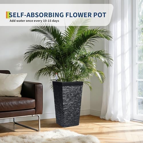 Tall Outdoor Planters Set of 2, 22.5'' Planters for Outdoor Plants - Image 7