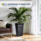Tall Outdoor Planters Set of 2, 22.5'' Planters for Outdoor Plants - Image 7