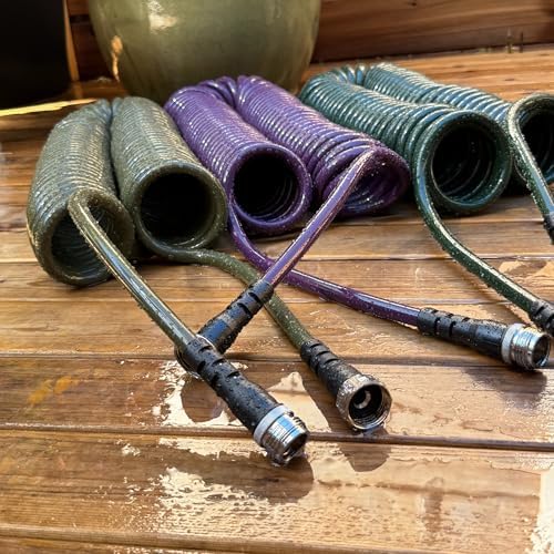 Water Right Polyurethane Coil Hose, 25 Ft, Non-toxic, 3/8” ID, Olive - Image 3