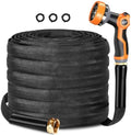 Garden Hose 50FT, Camper Water Hose with Nozzle Ultra-Light & Flexible Garden Water Hose - Burst-Resistant, Kink-Free, High-Pressure Use for Lawns, Gardens, and Outdoor Cleaning by Omont