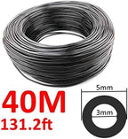 Micro Irrigation Hose, PVC Micro Drip Irrigation Garden Watering Hose 1/8 inch 3/5mm 10m-100m for Plants Flower(40M) - Image 2