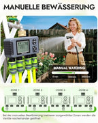 Insoma 4-Zone Water Timer with Brass Inlet, Automatic Garden Hose Timer with Manual/Rain Delay & Large Display, IPX5 Waterproof Faucet Timers for Sprinkler System, Yard, Lawn, Greenhouse - Image 4