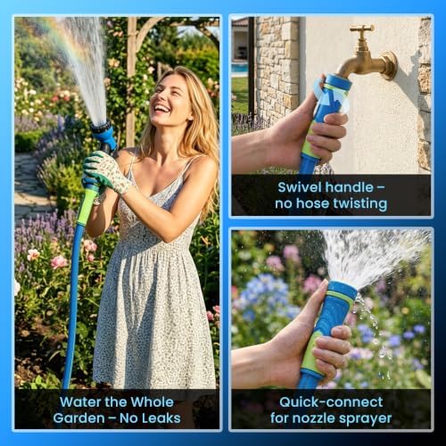 Garden Hose 50ft x 5/8", Heavy Duty Water Hose, Kink Resistant - Image 6