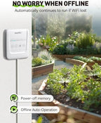 RAINPOINT Smart Sprinkler Controller, WiFi Sprinkler Controller 8 Zone-Local Weather Intelligence, Programmable Smart Irrigation System with APP Remote Control, Rain Skips, Rain Sensor Compatibility - Image 6