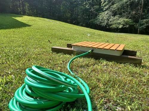 SANFU Upgraded Hybrid Garden Hose 5/8-Inch X 50 FT, Burst 800PSI, Heavy Duty, Water Hose, Non-Kinking With Grip Handle, 3/4" GHT Solid Brass Fittings, Green+White - Image 7