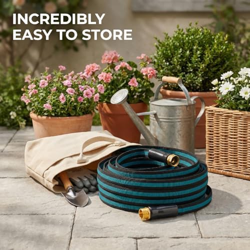 75FT Lightweight Garden Hose – Kink-Resistant, Flexible, High-Pressure Hose for Outdoor Watering, Lawn Care, Garden, and Car Cleaning - Image 6