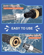 Jet Nozzle High Pressure Hose Nozzle, Upgraded Extendable Power Washer Wand - Image 3