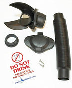 Rain Barrel Downspout Diverter Kit for 3" and 4" Round Downspout, Without Hole Saw by Aquabarrel