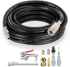 1/4-Inch Quick-Connect Air Compressor Accessory Kit with Coiled Hose by Limodottools