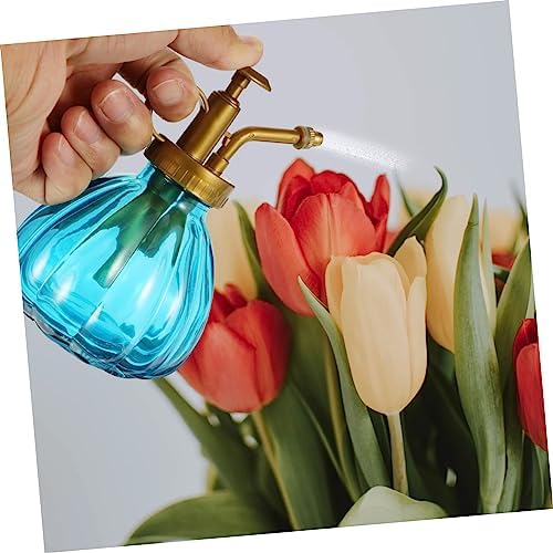 Vintage Glass Spray Bottle 2 Pack for Flowers and Vegetables Blue - Image 3