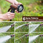 FANHAO 7 Spray Patterns Metal Garden Hose Nozzle with Lockable Trigger - Image 4