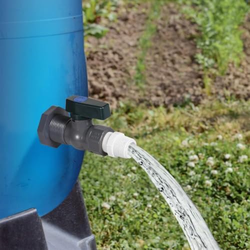 4 Pack 3/4 in Rain Barrel Spigot Kit PVC Garden Rain Barrel Valve - Image 7
