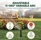 Rain Bird 1806APPRS Pressure Regulated, 6 Inch Pop Up Sprinkler Head 4 Pack - Image 3