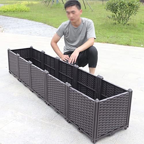 YSUEFIJO Outdoor Elevated Garden Bed, Planter Raised Beds for Vegetables, Planter Box Plastic Rectangle, Raised Garden Bed Tall, for Vegetables, Fruits, Flowers, Herbs, Succulents - Image 5