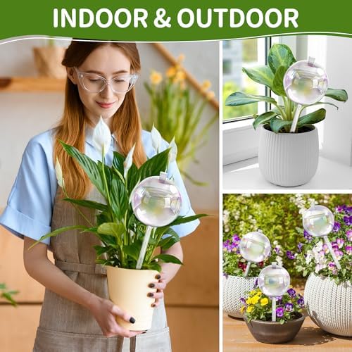 17 oz Extra Large Plant Watering Globes, 4 Pack Self Watering Globes - Image 3