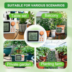 Drip Irrigation kit Indoor Plant Irrigation System Automatic Plant Waterer Plant Humidity Sensor Timer Water drip System kit to Growing Tent self Watering Automatic Mister kit Greenhouse（1 Sets） - Image 6