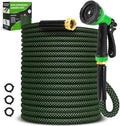 Garden Hose 50ft, Non-Expanding Water Hose with 10 Function Nozzle by AdvinskiGardenhose