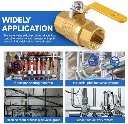 3/4" Brass Full Port Ball Valve, NPT Female, 4Pcs - Image 7