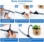 Garden Watering Hose Spray Misting and Drip Irrigation System Kit - Image 5