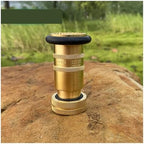 1-2" Heavy Duty Brass Fire Hose Nozzle – 1" Female NH/NST Thread, Adjustable Fog/Jet Spray for Firefighting & Gardening(2 inches) - Image 3