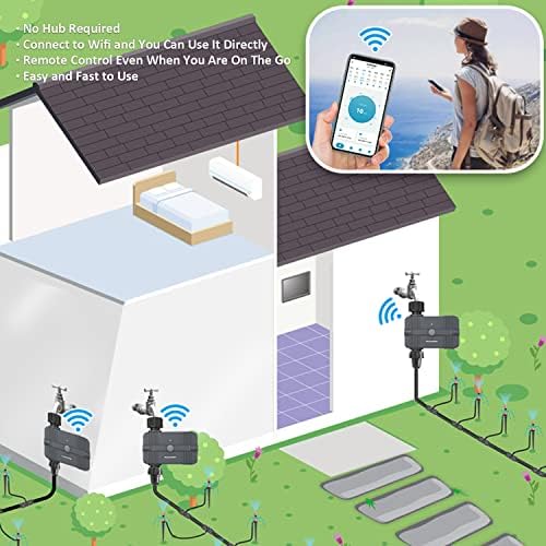 WiFi Sprinkler Irrigation Timer Garden Watering Hose Timer with Rain Delay - Image 6