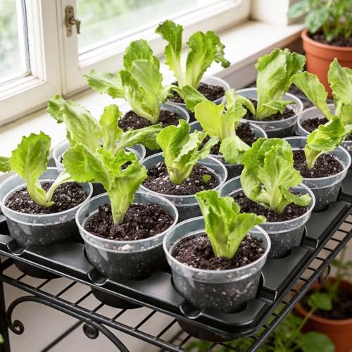homenote 4 Inch Seed Starting Trays with Humidity Domes for Plants, 4 Pack 12-Cell Seedling Starter Trays, Plant Starter Germination Trays for Pots Seedlings for Indoor,4" Opening Compatible Pots - Image 2