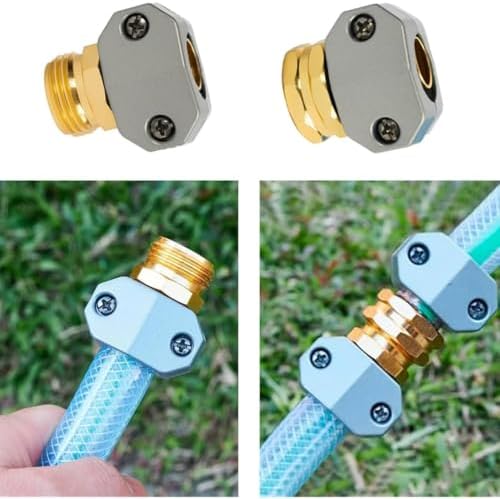 Garden Hose Repair Kit, Male Female Hose End Repair Fittings - Image 4